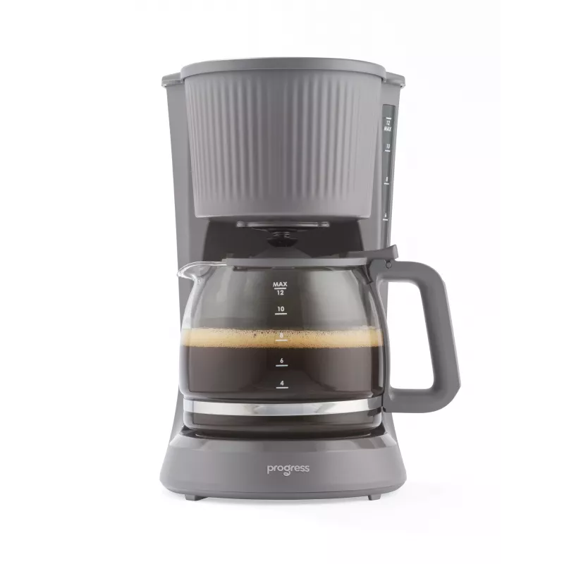 Progress EK6658PVDE caffettiera a filtro Mellow - 1,25 l, 900 W, grigio/argento