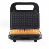Progress EK6666PVDE 3 in 1 Snack Maker – macchina per waffle, sandwich e ciambelle, 900W, nero