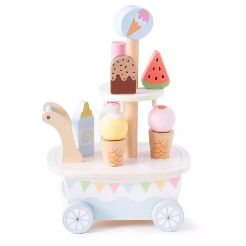 Promis LD04 carretto dei gelati in legno giocattolo per bambini