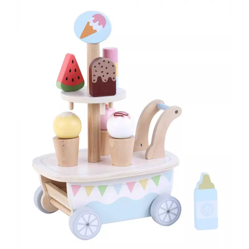 Promis LD04 carretto dei gelati in legno giocattolo per bambini