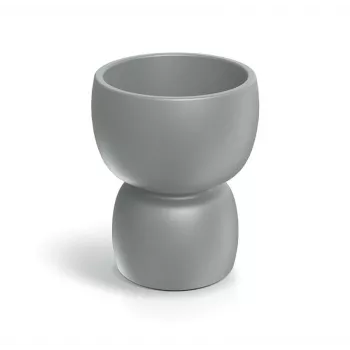 PROSPERPLAST DUALA Vaso rotondo 40 cm antracite polipropilene plastica TDR40-106GR