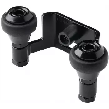 PSG 60.023.9005 supporto guida superiore per cancelli scorrevoli, 60 mm, 2 rulli, nero RAL 9005