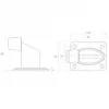 PSG 60.038.7016 paracolpi in gomma per cancello antracite, cilindrico, 40 mm di diametro, 30 mm di altezza, RAL 7016