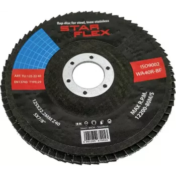 PSG Star Flex T29 125-22 Grit 40 INOX disco lamellare TLI1252240