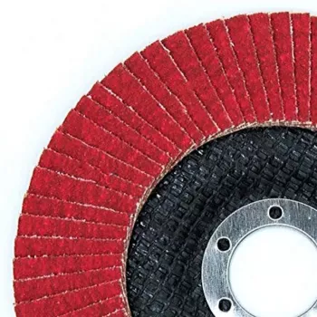 PSG Star Flex T29 SG INOX disco lamellare in ceramica 125 mm, foro 22,23 mm, grana P60, conico tipo 29, per acciaio inox