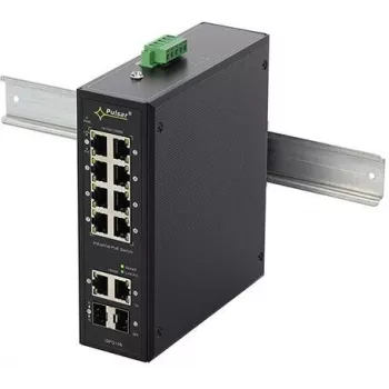 PULSAR ISFG108 Switch industriale PoE (8xPoE, 2x SFP, unmanaged, 240W)