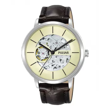 Pulsar orologio uomo al quarzo analogico P8A005X1 42 mm acciaio quadrante blu