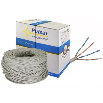 Cavo PULSAR PU-NC201 Twisted Pair U/UTP, Cat 5e, 24AWG, grigio