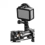 Puluz supporto manubrio in alluminio con rotazione a 360 gradi per action cam (nero)