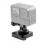 PULUZ supporto per casco per action cam (DJI, GoPro, Insta360) - nero