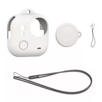 Puluz custodia in silicone per Insta360 GO Ultra con cinturino - nero