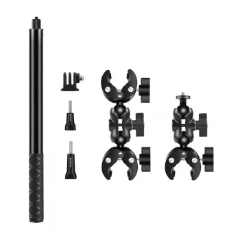 PULUZ supporto per moto/bici con morsetto singolo e selfie stick 150 cm (PU496B)