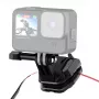 PULUZ clip per parabrezza moto per action camera (DJI Osmo Action 4, GoPro Hero 12, Insta360 Ace Pro / X4) - nero