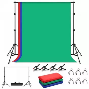 PULUZ set sfondo fotografico e supporto 2x2m, RGB