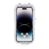PULUZ Custodia impermeabile in plastica per iPhone 15 Plus/15 Pro Max/14 Plus/14 Pro Max/13 Pro Max/12 Pro Max/11 Pro Max (bianco)