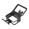 Puluz custodia protettiva per DJI Osmo Action - telaio in PC nero con supporto slitta a freddo, chiusura a sgancio rapido
