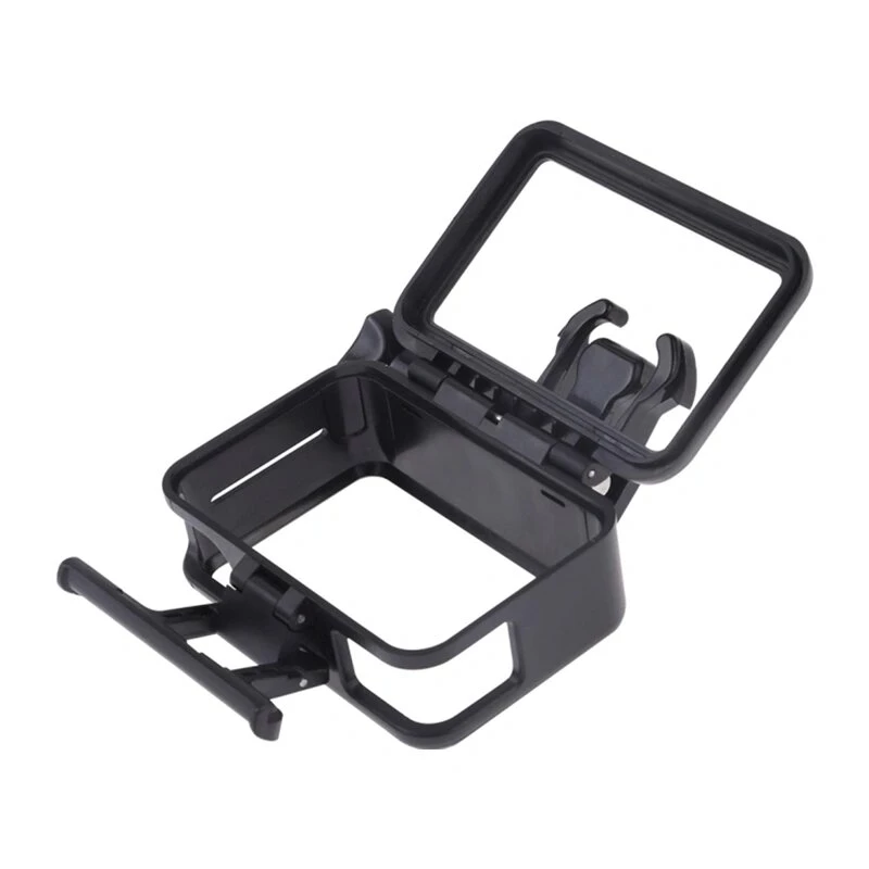 Puluz custodia protettiva per DJI Osmo Action - telaio in PC nero con supporto slitta a freddo, chiusura a sgancio rapido