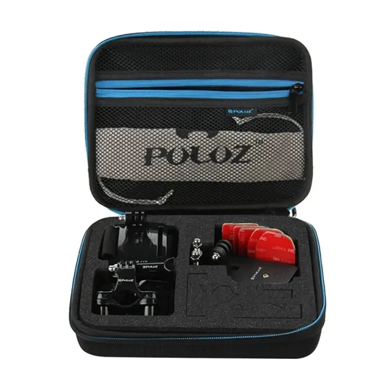 PULUZ Custodia da viaggio impermeabile per action cam e accessori, 23 x 17 x 7 cm