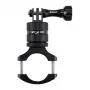 PULUZ PU223B supporto in alluminio per manubrio bici con rotazione a 360 gradi per smartphone - nero