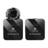 PULUZ PU3153B microfono lavalier wireless 1 TX + 1 RX, 2,4 GHz, USB-C, condensatore omnidirezionale, riduzione del rumore, plug-and-play per Android e PC