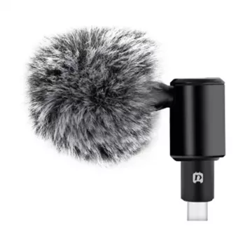 PULUZ PU425 microfono lavalier USB-C con cavo da 1,5 m, omnidirezionale, Plug-and-Play