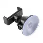 PULUZ PU537B supporto a ventosa per smartphone con rotazione a 360 gradi, supporto universale per auto da cruscotto e parabrezza, nero
