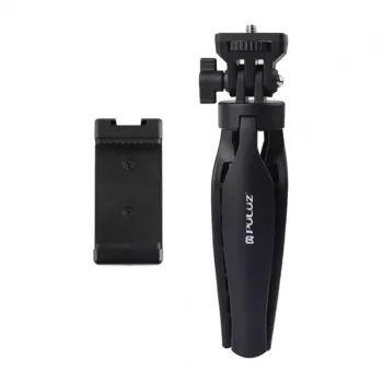 PULUZ PU600B treppiede da tavolo (nero) - treppiede compatto con testa a sfera per smartphone e fotocamere