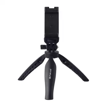 PULUZ PU600B treppiede da tavolo (nero) - treppiede compatto con testa a sfera per smartphone e fotocamere