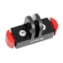 PULUZ PU712R supporto magnetico per GoPro HERO13 Black (nero e rosso)