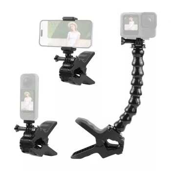 PULUZ PU740B Supporto regolabile per action cam con morsetto
