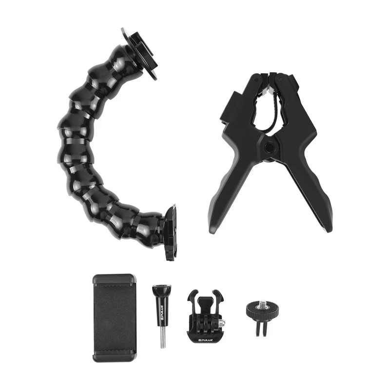 PULUZ PU740B Supporto regolabile per action cam con morsetto