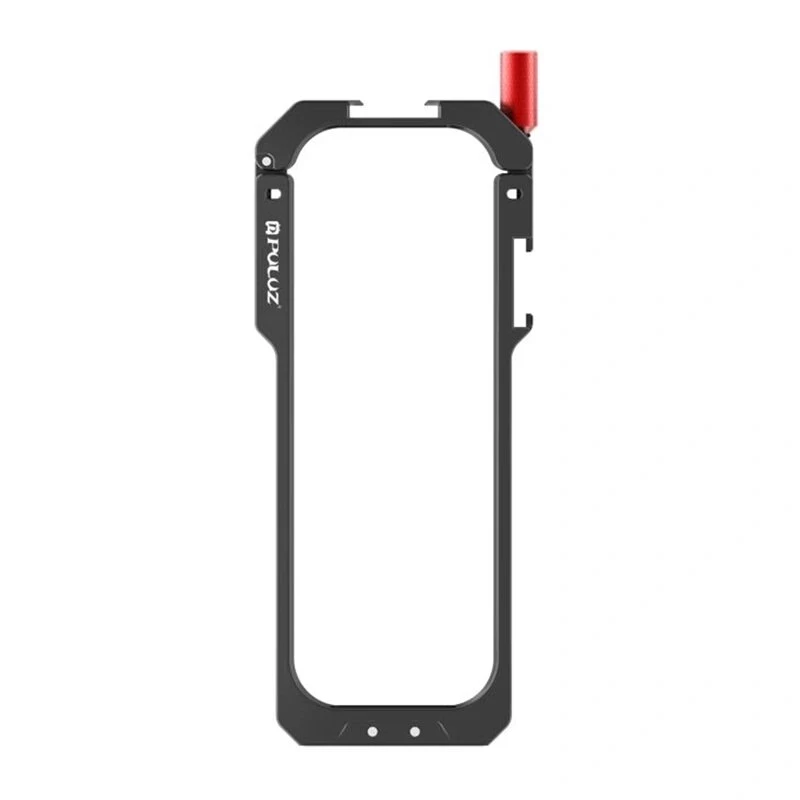 Gabbia protettiva in lega di alluminio PULUZ PU759B per action camera Insta360 X5 con filetti da 1/4 di pollice-20 e slitta cold shoe