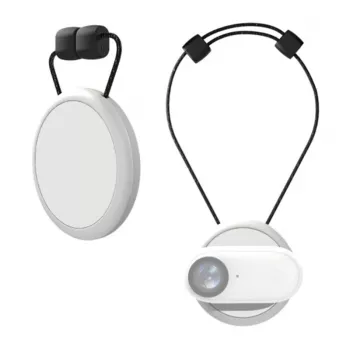 Puluz PU889W supporto magnetico per Insta360 GO 3 / GO 3S (bianco) - supporto sicuro per action camera