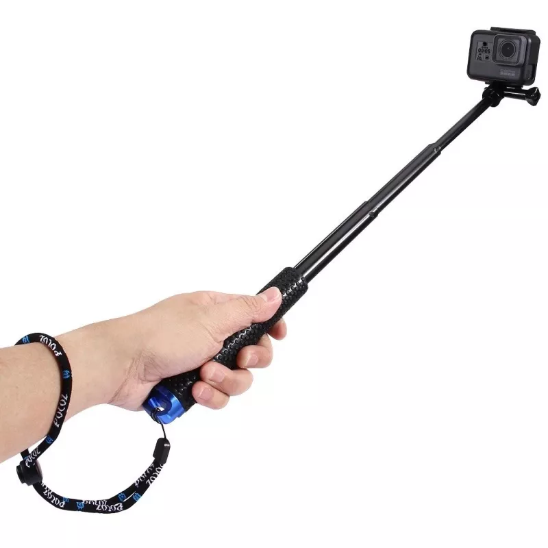 PULUZ selfie stick per action cam (DJI, GoPro, Insta360) - nero