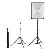 PULUZ set studio softbox 50x70cm, treppiede, lampadine LED 4 pezzi PU5071EU