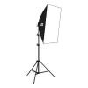 PULUZ set studio softbox 50x70cm, treppiede, lampadine LED 4 pezzi PU5071EU