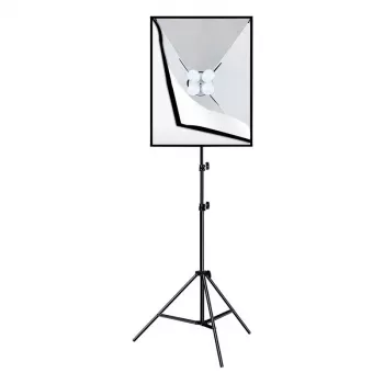 PULUZ set studio softbox 50x70cm, treppiede, lampadine LED 4 pezzi PU5071EU