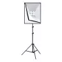 PULUZ set studio softbox 50x70cm, treppiede, lampadine LED 4 pezzi PU5071EU