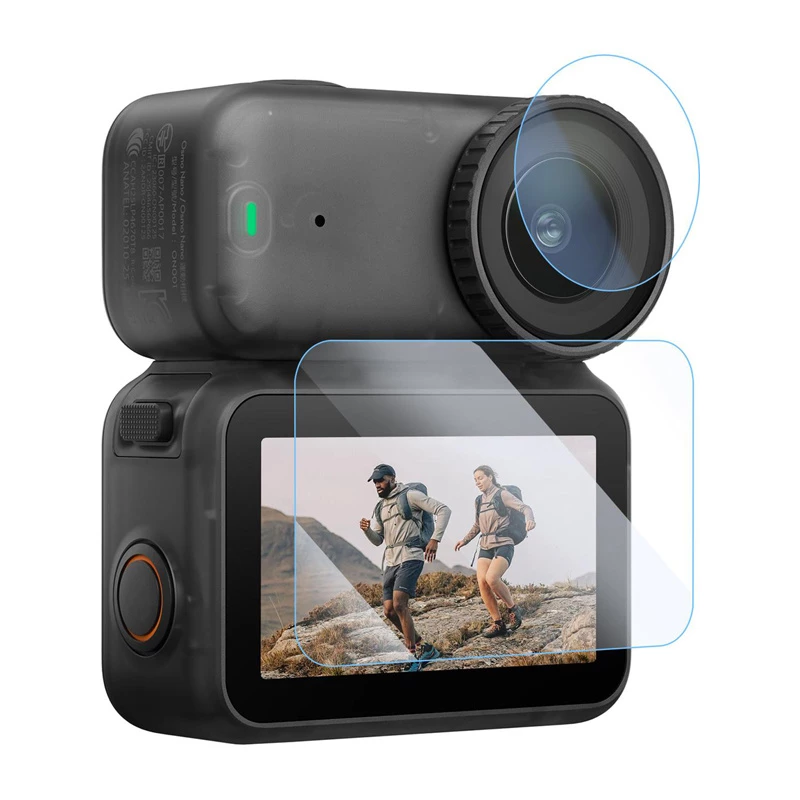 PULUZ vetro protettivo temperato e pellicola per obiettivo per DJI Osmo Nano