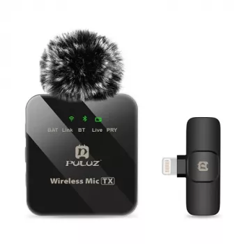 PULUZ microfono digitale wireless, clip-on, Lightning