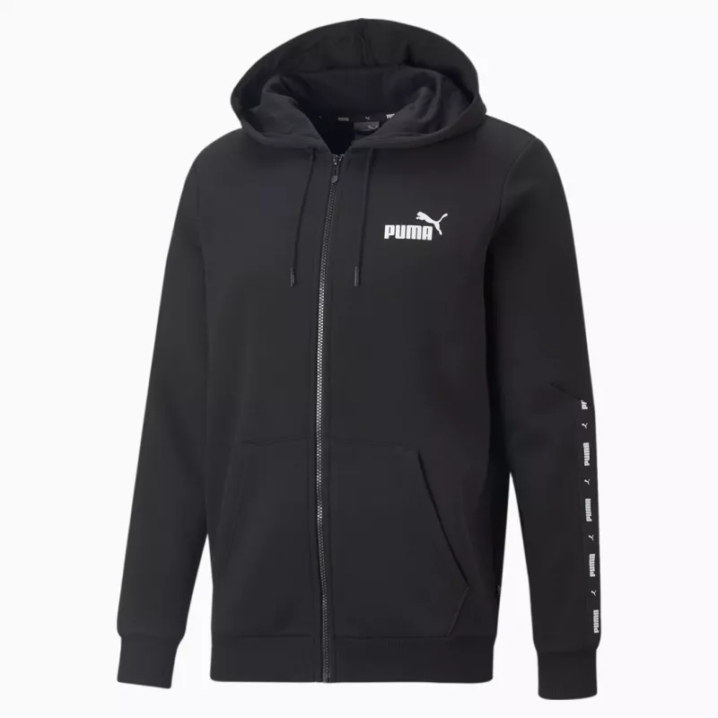 Felpa con cappuccio PUMA Essentials uomo Puma Black S