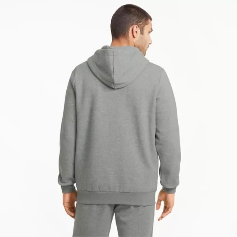 Felpa con cappuccio PUMA ESSENTIALS donna Medium Gray Heather S