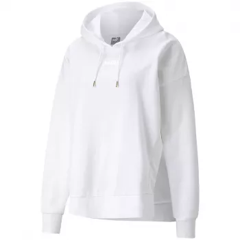PUMA HER Hoodie TR Puma White donna Relaxed Fit Pullover 589519 02