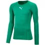 Puma Liga Baselayer Maglietta a maniche lunghe da compressione uomo Green Glimmer/Puma Black Taglia L