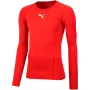 Maglia Puma Liga Baselayer Tee LS Red 655920 01 S