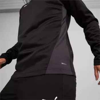 Top da allenamento Puma uomo TeamGoal con zip a 1/4 - Puma Black - taglia M