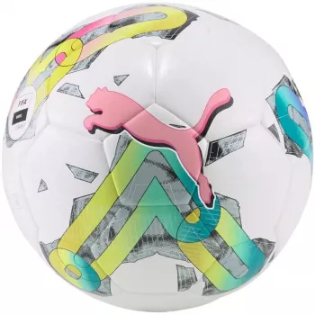 Pallone da calcio PUMA Orbita 4 HYB FIFA Basic bianco-verde-rosa taglia 5