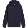 Puma Team Goal Casuals felpa con cappuccio blu navy 658619 06 152 cm