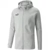 PUMA teamFINAL Casuals felpa con cappuccio e zip integrale uomo, Medium Grey Heather