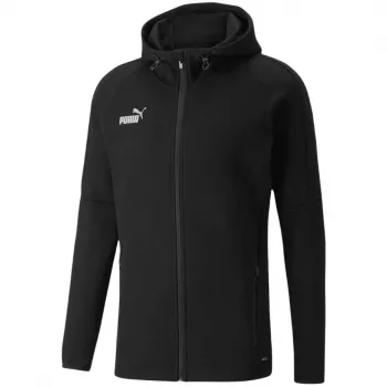 PUMA teamFINAL Casuals felpa con cappuccio uomo nero 657383 03
